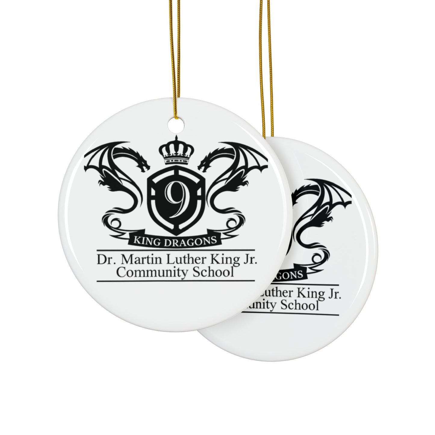 Ceramic Ornament — School Crest (2-Side)
