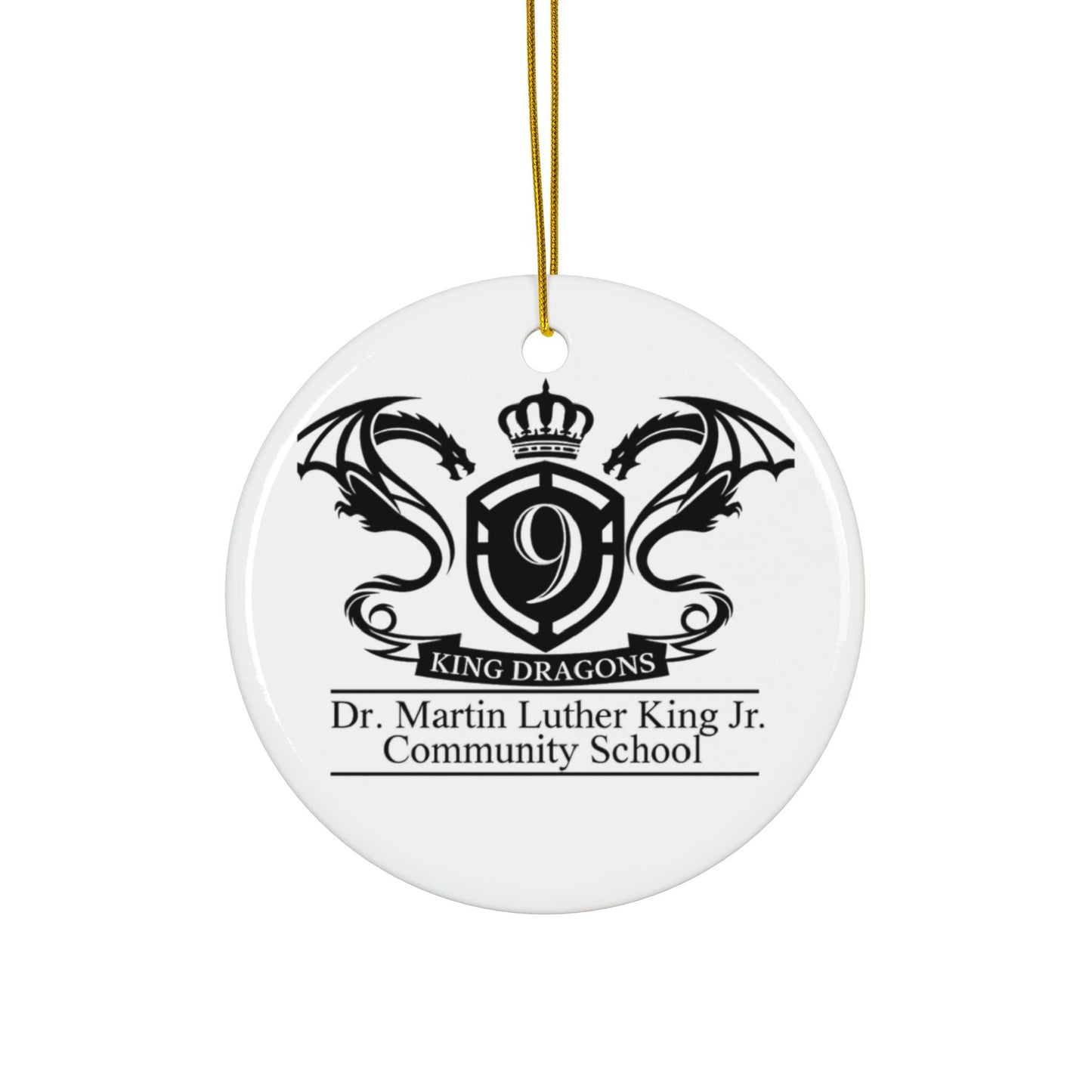 Ceramic Ornament — School Crest (2-Side)