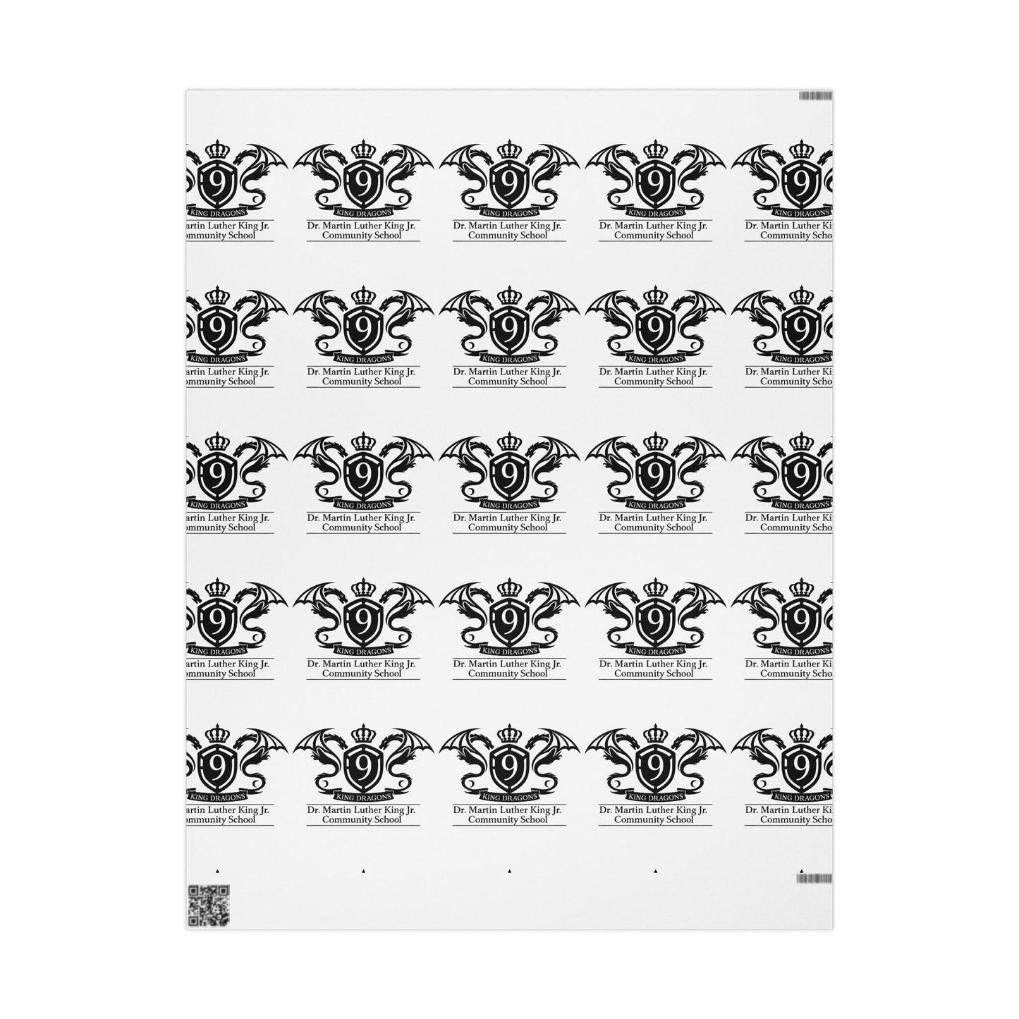 Wrapping Paper – School Logo Pattern