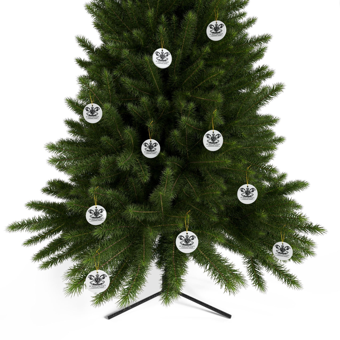 Ceramic Ornament — School Crest (2-Side)