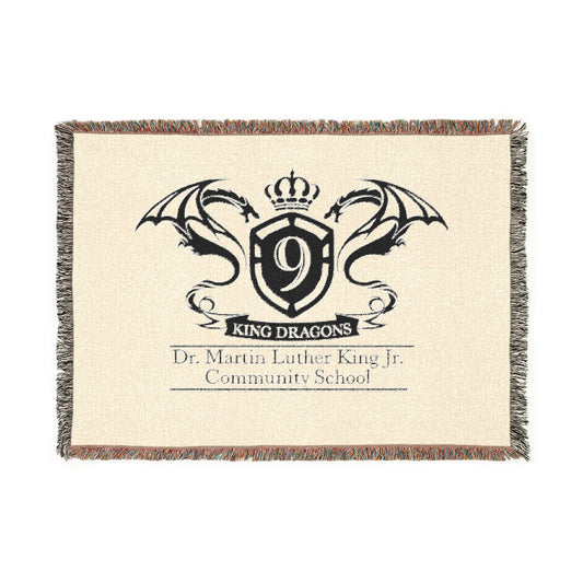 MLK Crest Woven Blanket — Commemorative School Throw